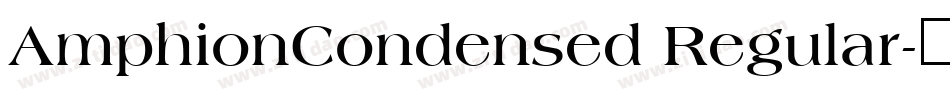 AmphionCondensed Regular字体转换
